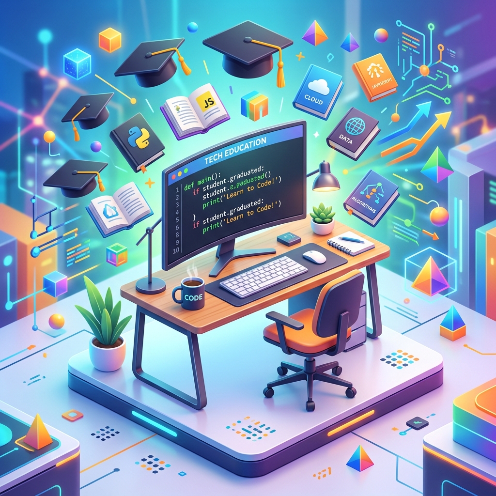 3D Computer Education Background